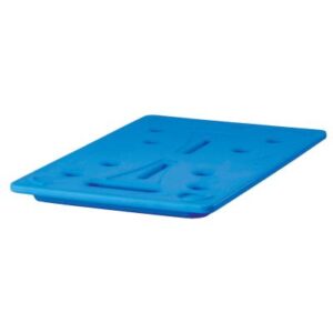 Kühlplatte GN 1/1, 53 x 32,5 x 3 cm,verlängert die Aufbewahrungszeit kalter Speisen und bietet mehr  Temperaturbeständigkeit bei Temperaturen unter 5° C, wenn häufiger Zugriff erforderlich ist, Kühlplatte 8 Stunden einfrieren vor Verwendung